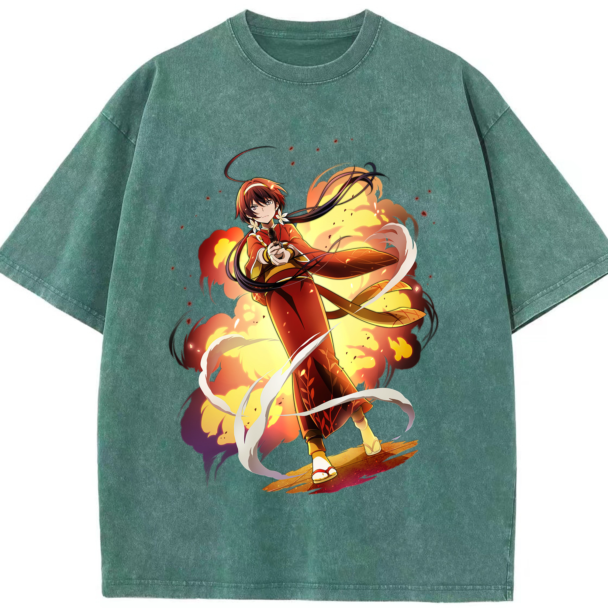 （画像用） 文豪ストレイドッグス Bungo Stray Dogs 綿100% ヴィンテージ風 半袖Tシャツ（フロントプリント）